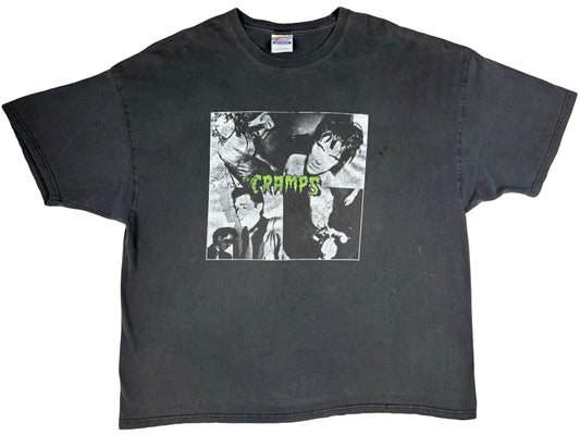 Vintage The Cramps Black T-Shirt Punk Rock Band 90s y2k