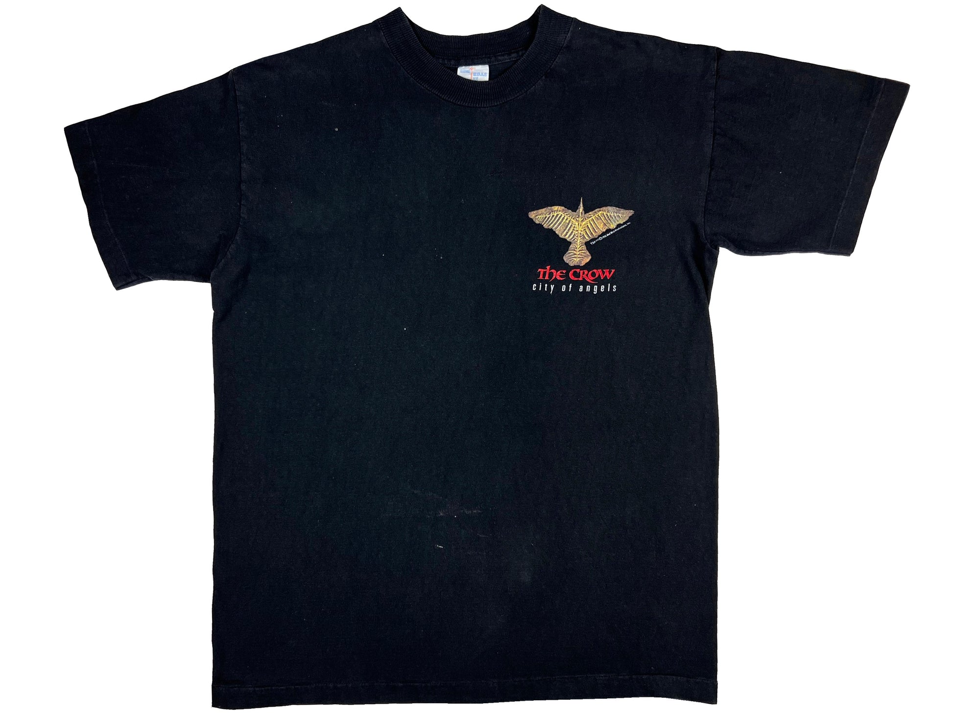 Vintage The Crow 'City of Angels' Black T-Shirt Goth Horror 90s y2k