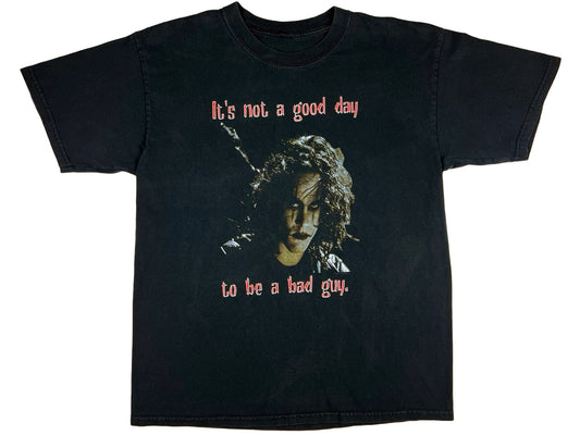 The Crow 'It's Not a Good Day To Be A Bad Guy' Black T-Shirt 90s y2k Horror Goth