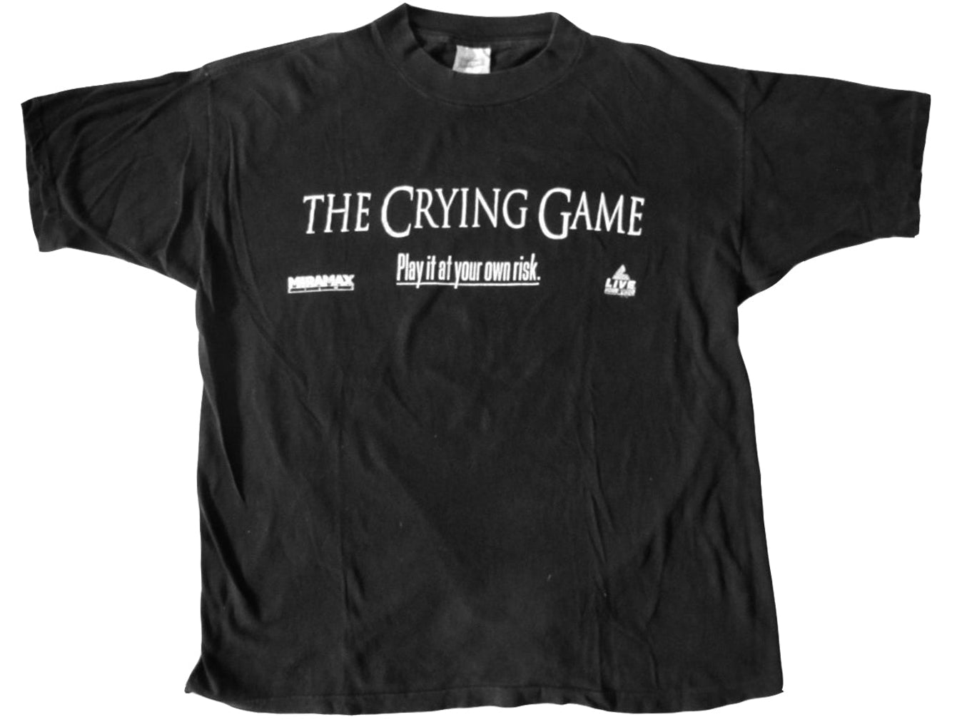 Vintage The Crying Game Movie Black T-Shirt 90s Promo