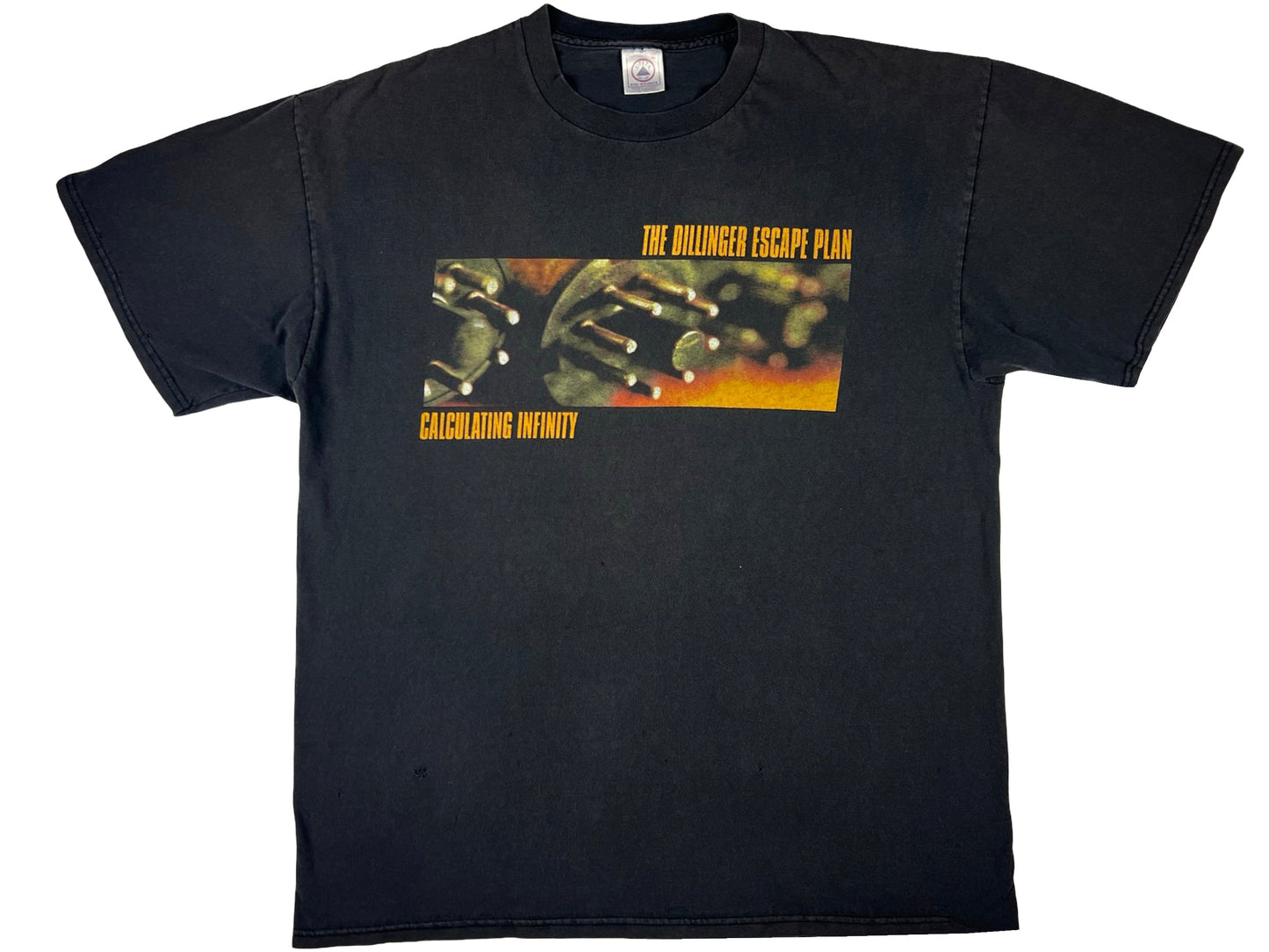 Vintage The Dillinger Escape Plan 'Calculating Infinity' Black T-Shirt Metalcore Metal Hardcore Band  90s y2k