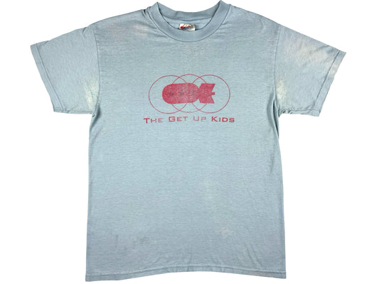 Vintage The Get Up Kids 'Bomb' Light Blue T-Shirt Emo Indie Rock 90s y2k