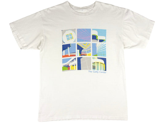Vintage The Getty Museum White T-Shirt 90s LA Los Angeles
