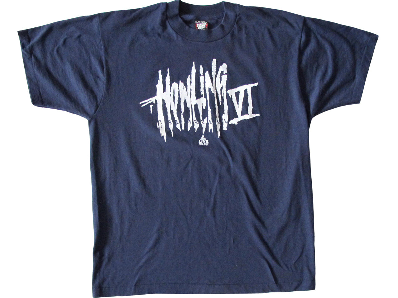 Vintage The Howling VI x Blockbuster Video Blue T-Shirt 80s 90s Horror movie Werewolf 