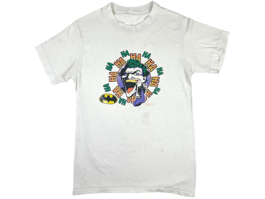 Vintage The Joker 1989 White T-Shirt 80s 90s DC Comics Comic Book