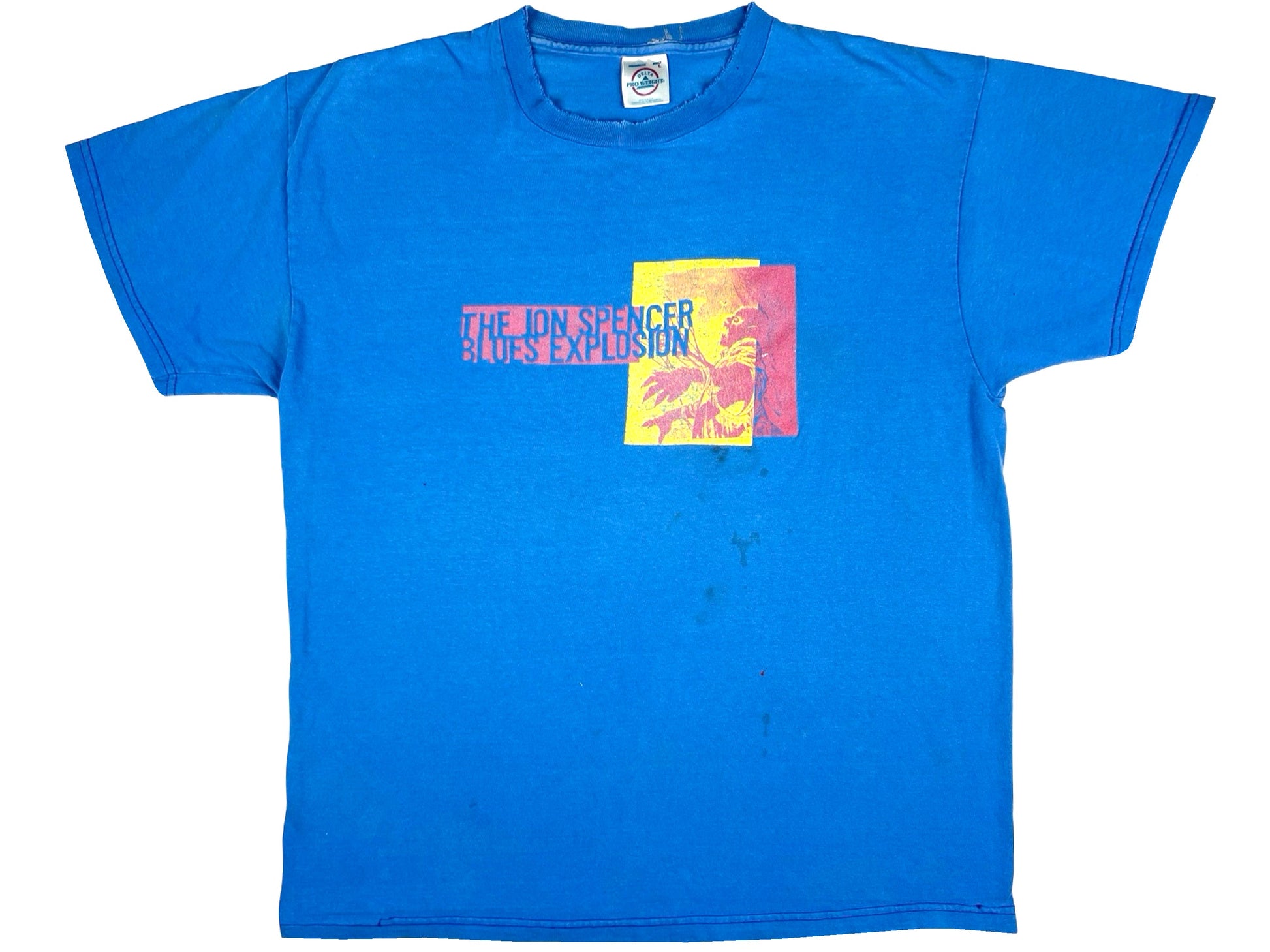 Vintage The Jon Spencer Blues Explosion 'Plastic Fang' Blue T-Shirt Rock & Roll Band 90s y2k