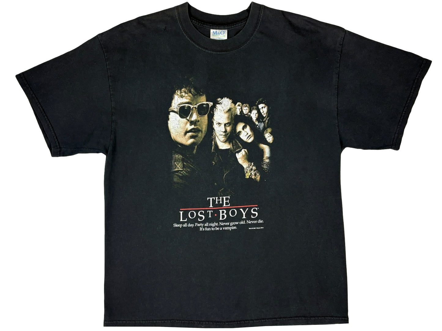 Vintage The Lost Boys Black T-Shirt Movie 80s y2k horror vampires california 