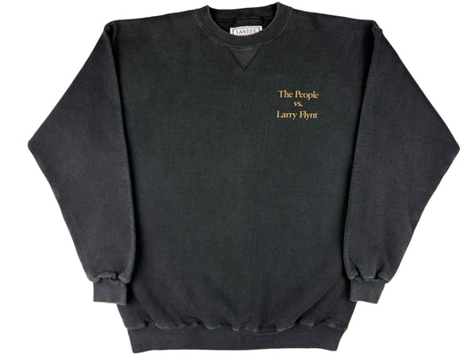 Vintage The People vs. Larry Flynt Movie Black Sweatshirt 90s Hustler Magazine Woody Harrelson Courtney Love 
