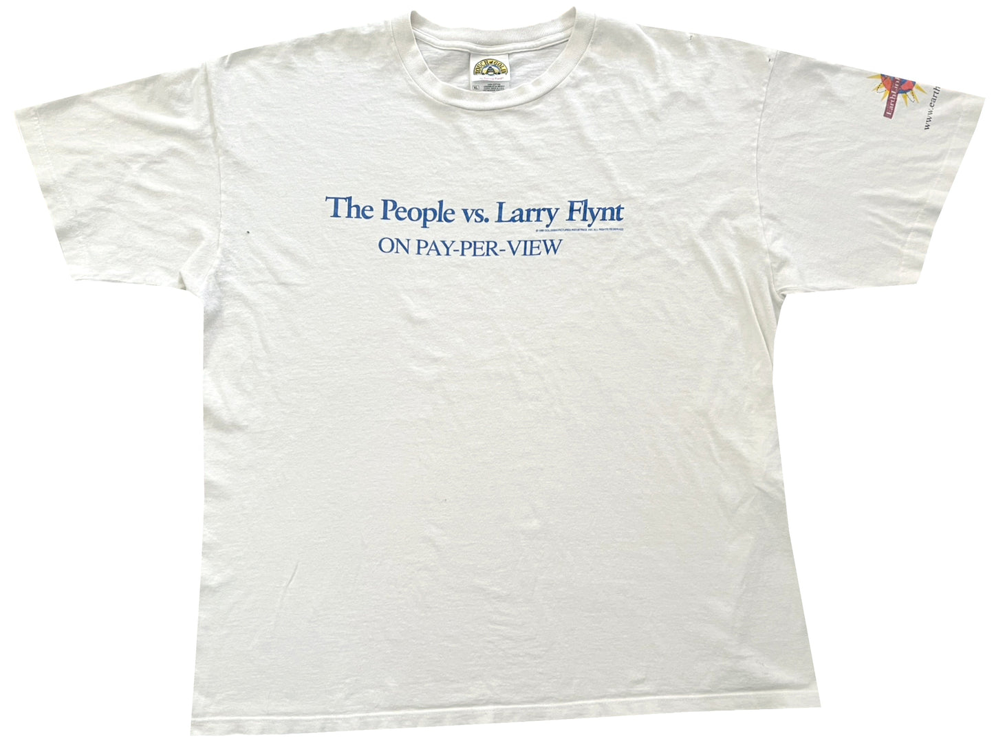 Vintage The People vs Larry Flynt Movie White T-Shirt Penthouse Magazine 90s