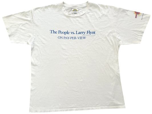 Vintage The People vs Larry Flynt Movie White T-Shirt Penthouse Magazine 90s