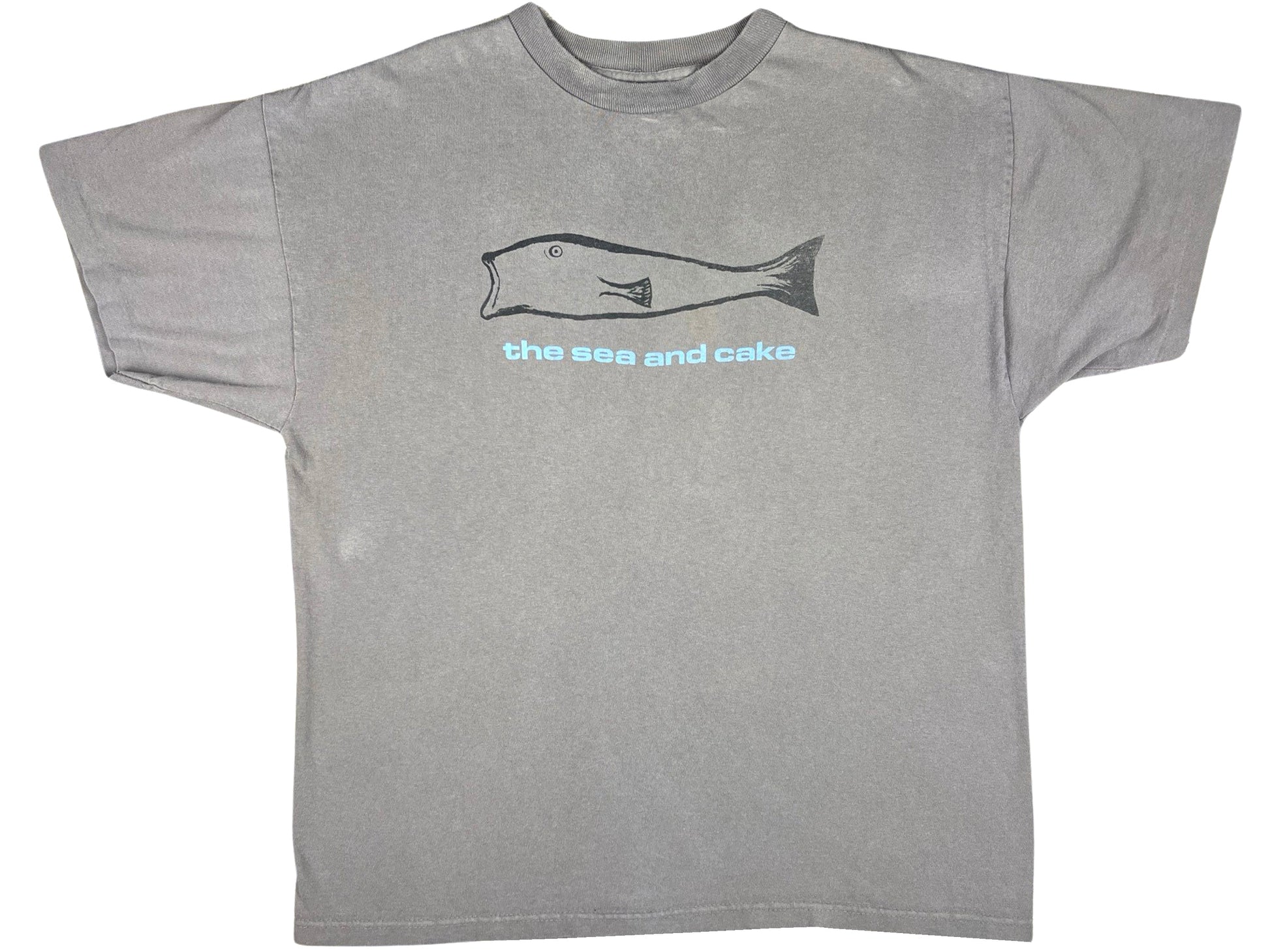 Vintage The Sea and Cake Grey T-Shirt 90s y2k Indie Rock