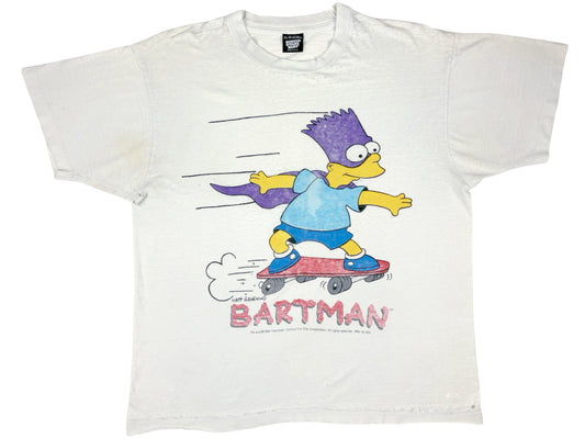 Vintage The Simpsons Bartman White T-Shirt