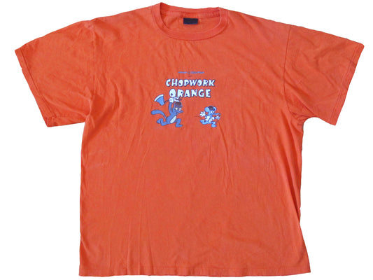 The Simpsons Itchy & Scratchy A Clockwork Orange T-Shirt Chopwork Comedy Cartoon Parody Movie TV Show 90s y2k