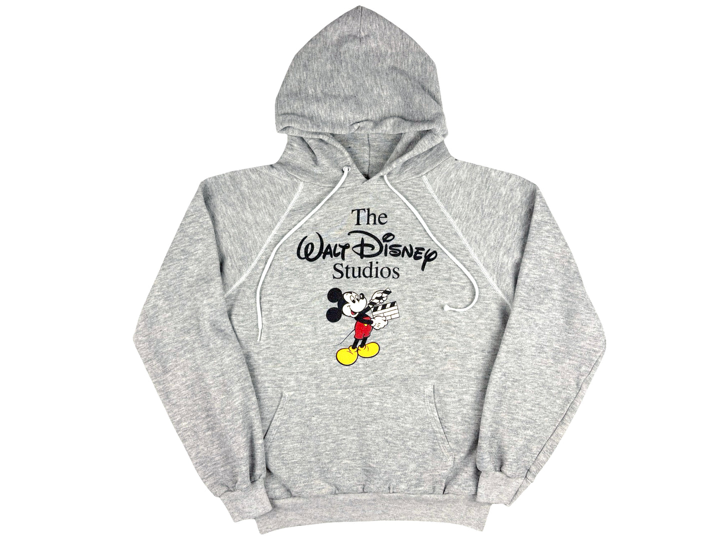 Vintage The Walt Disney Studios Tri-Blend Heather grey Hoodie mickey mouse 80s 90s