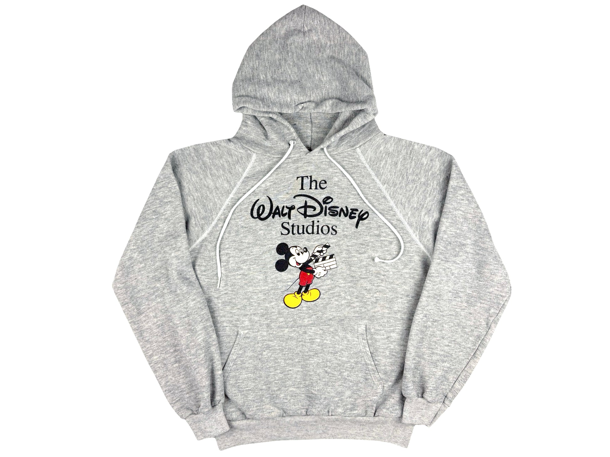 Vintage The Walt Disney Studios Tri-Blend Heather grey Hoodie mickey mouse 80s 90s