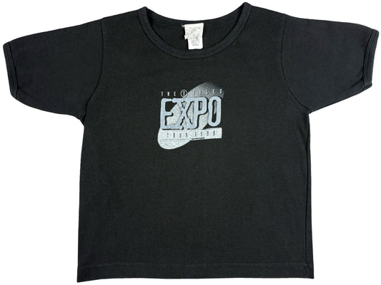 Vintage The X-Files Expo 1996 Baby Doll Black T-Shirt TV Show 90s Sci-Fi Science fiction 