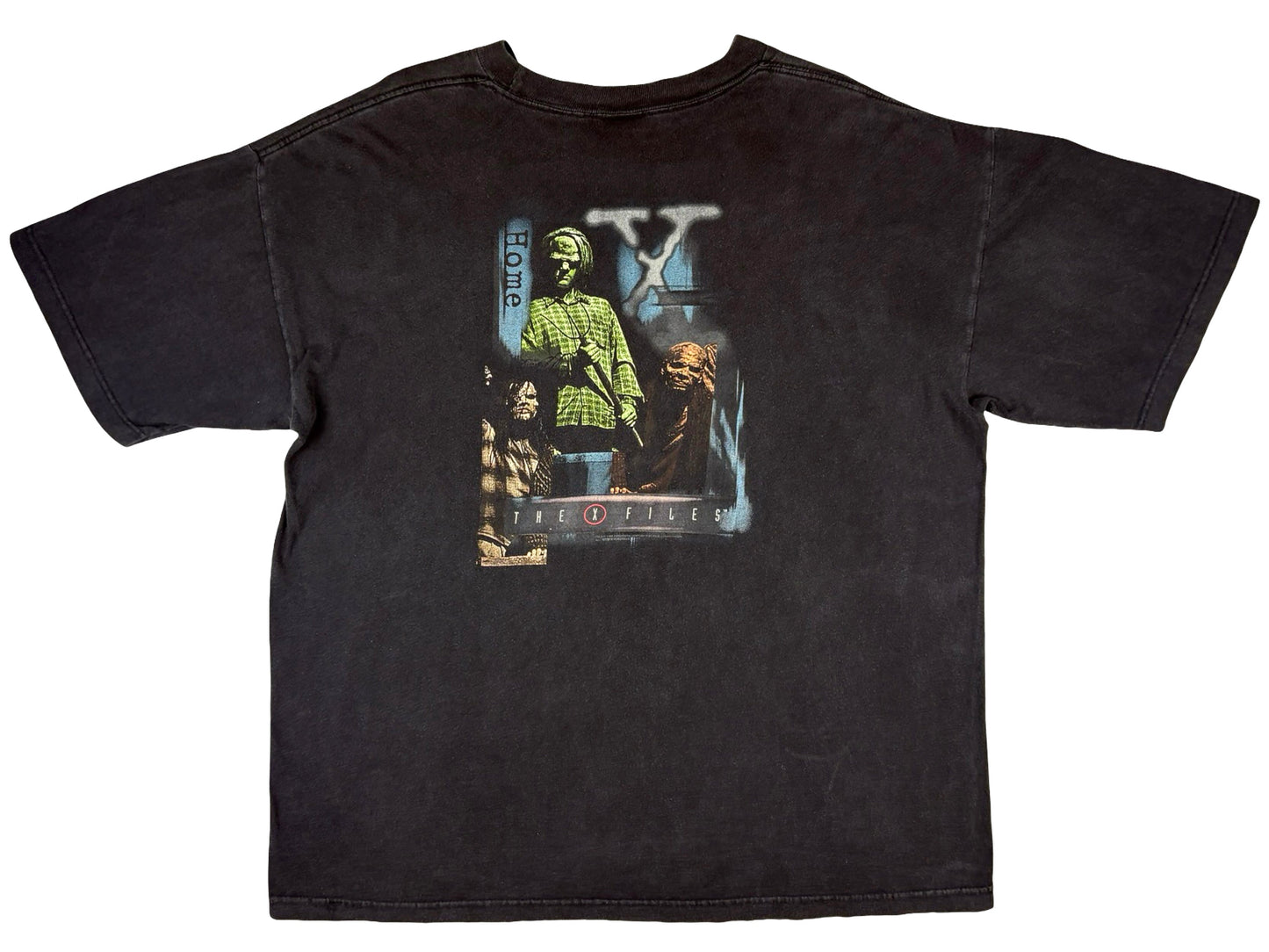 Vintage The X-Files 'Home' Black T-Shirt TV Show 90s Horror Sci-Fi Science Fiction