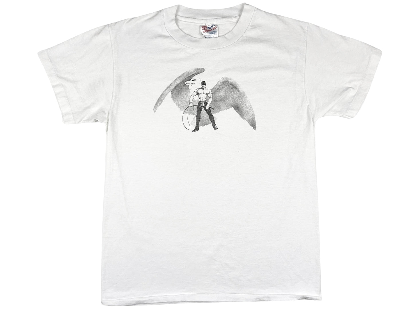Vintage Tom of Finland Eagle White T-Shirt gay Homo Erotic 80s 90s Art Artist Club