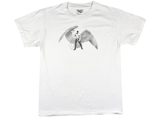 Vintage Tom of Finland Eagle White T-Shirt gay Homo Erotic 80s 90s Art Artist Club