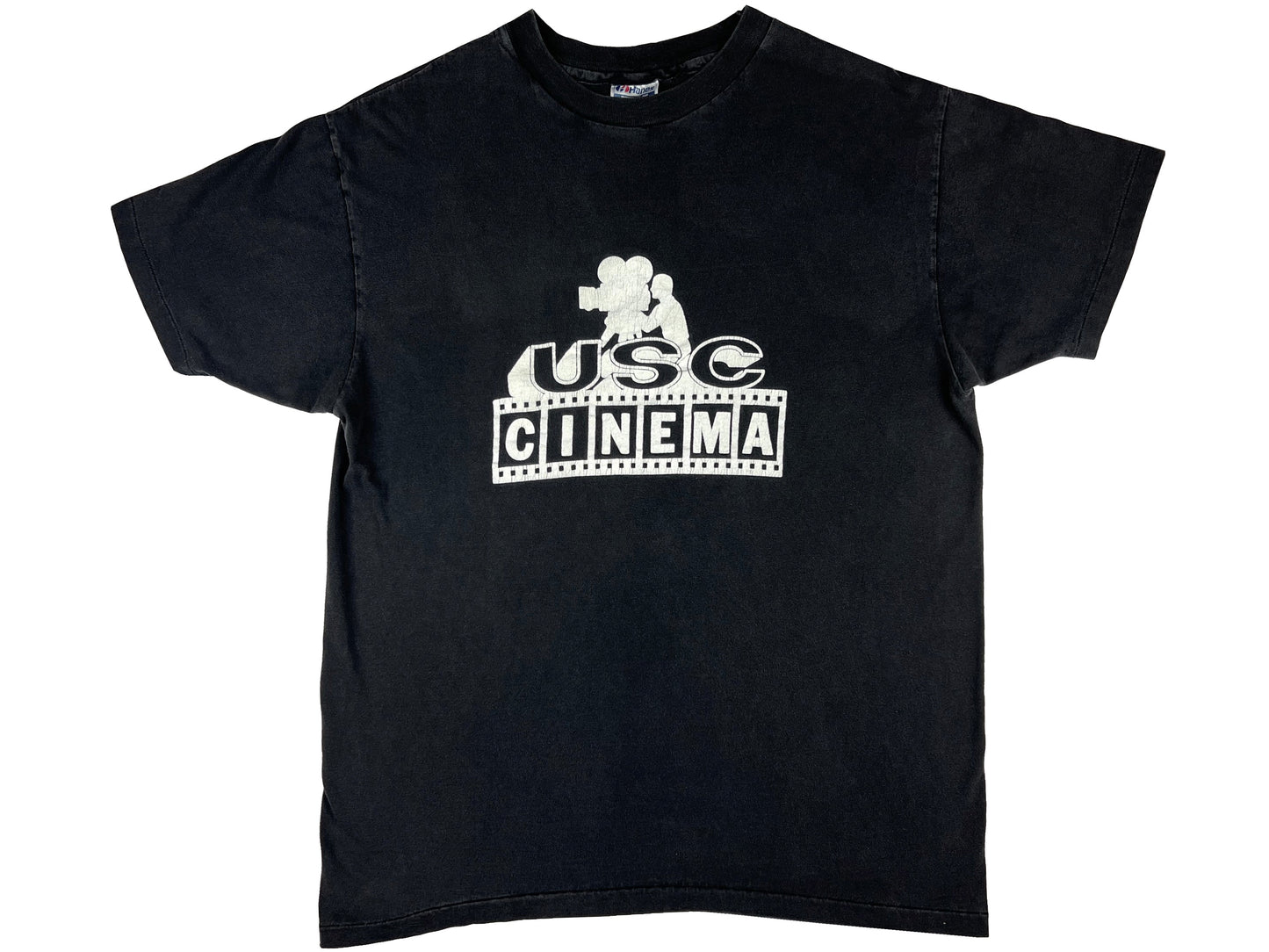Vintage USC Cinema Black T-Shirt 70s 80s University Southern California Movie Film School