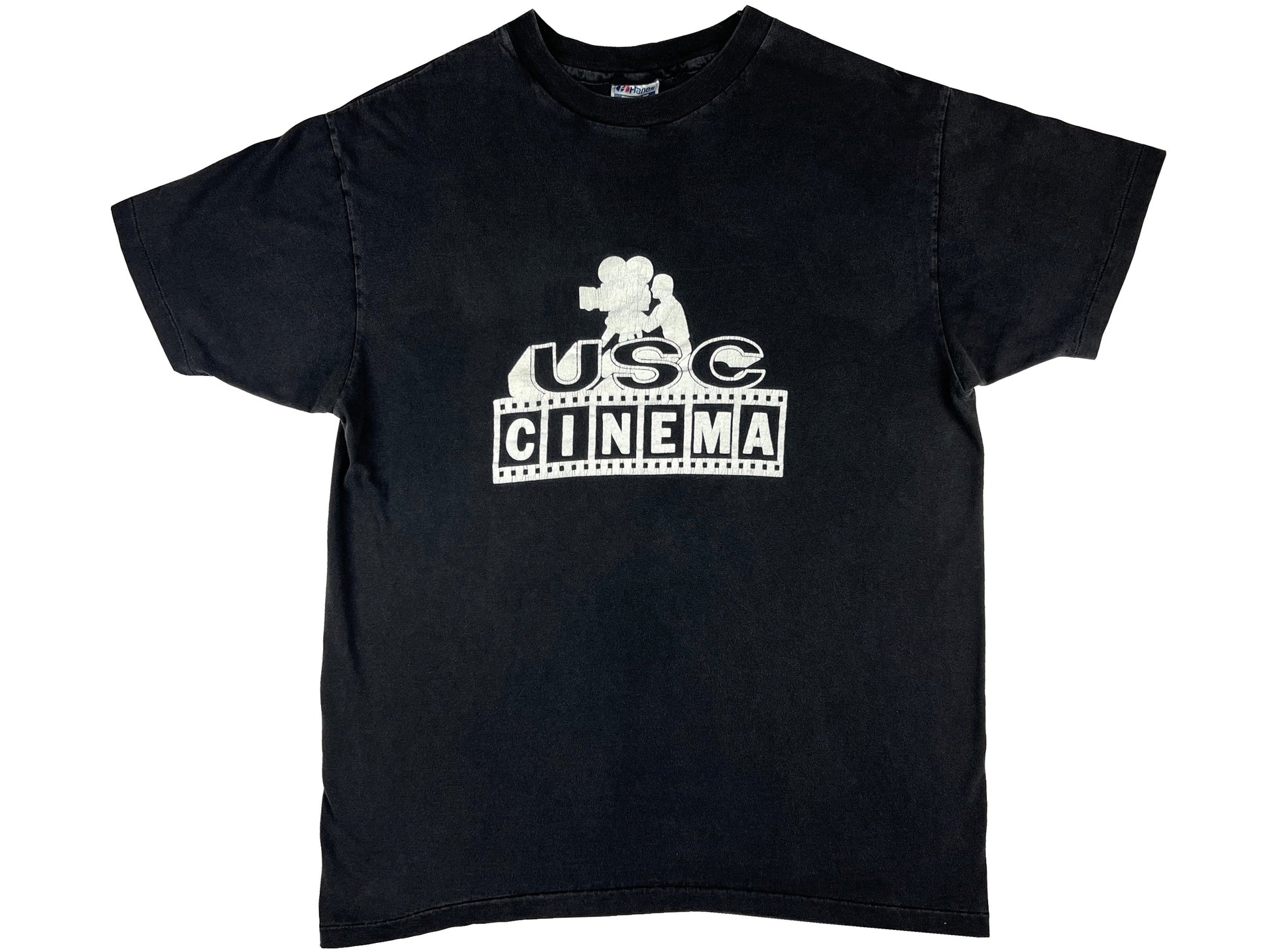 Vintage USC Cinema Black T-Shirt 70s 80s University Southern California Movie Film School