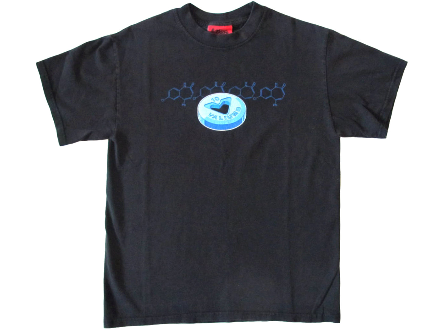 Vintage Valium Black T-Shirt Pill Designer 