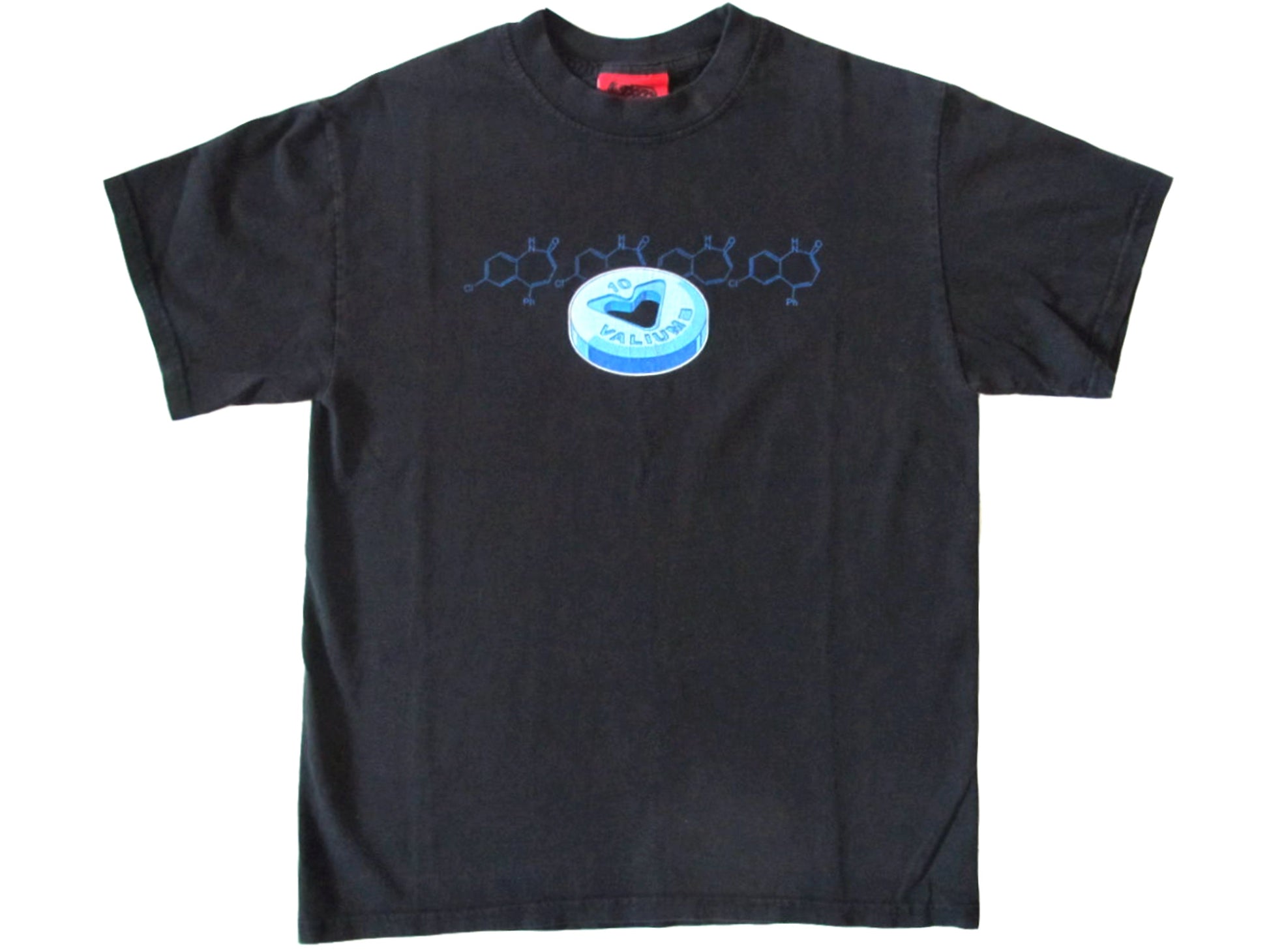 Vintage Valium Black T-Shirt Pill Designer 