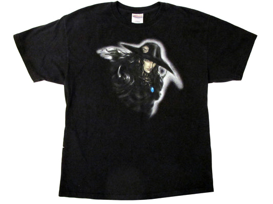 Vintage Vampire Hunter D Bloodlust Black T-Shirt y2k anime cartoon 90s