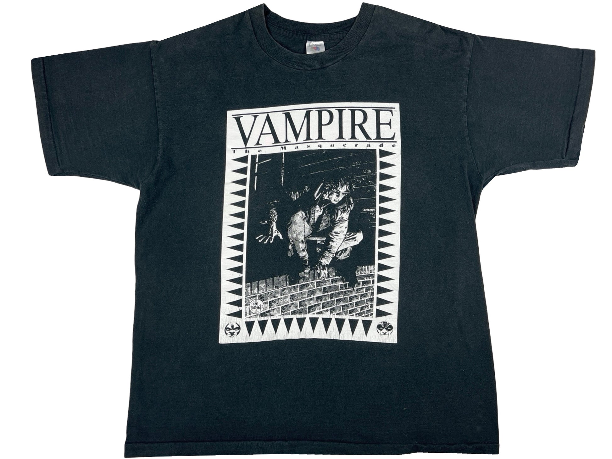 Vintage Vampire the Masquerade Black T-Shirt RPG 90s