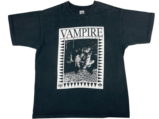 Vintage Vampire the Masquerade Black T-Shirt RPG 90s