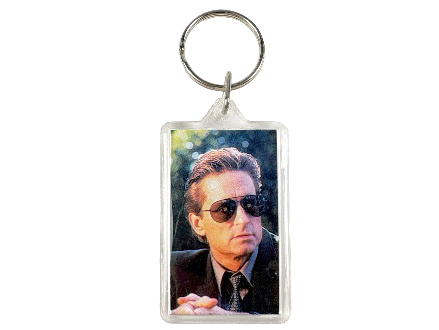 Vintage Basic Instinct Key Chain Michael Douglas movie 90s promo