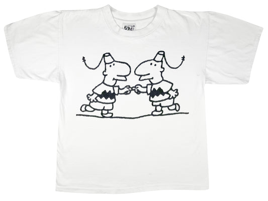Vintage Matt Groening Akbar & Jeff T-Shirt Gay Couple Life In Hell Comic 80s 90s