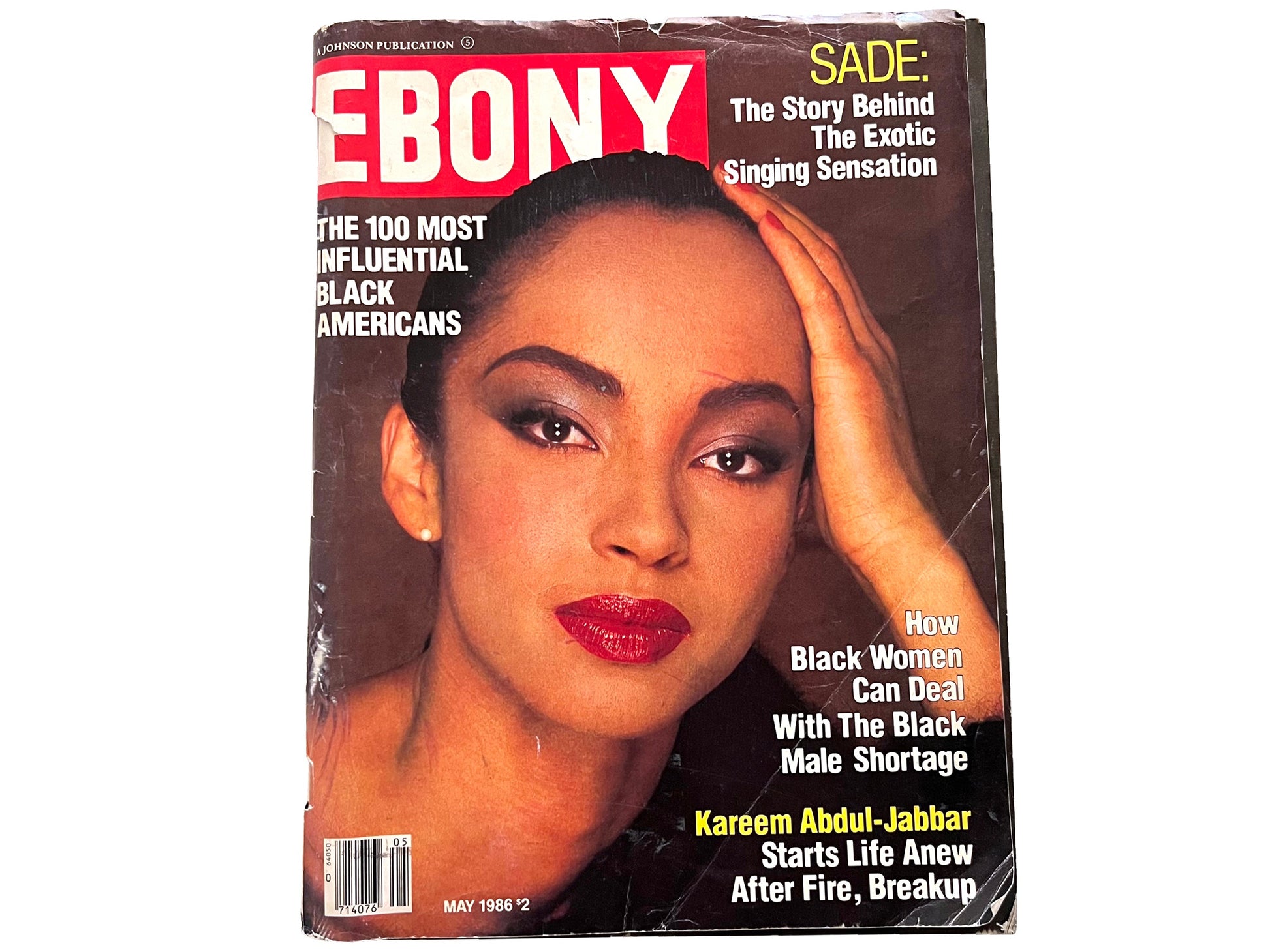 Vintage Sade Ebony Magazine May 1986