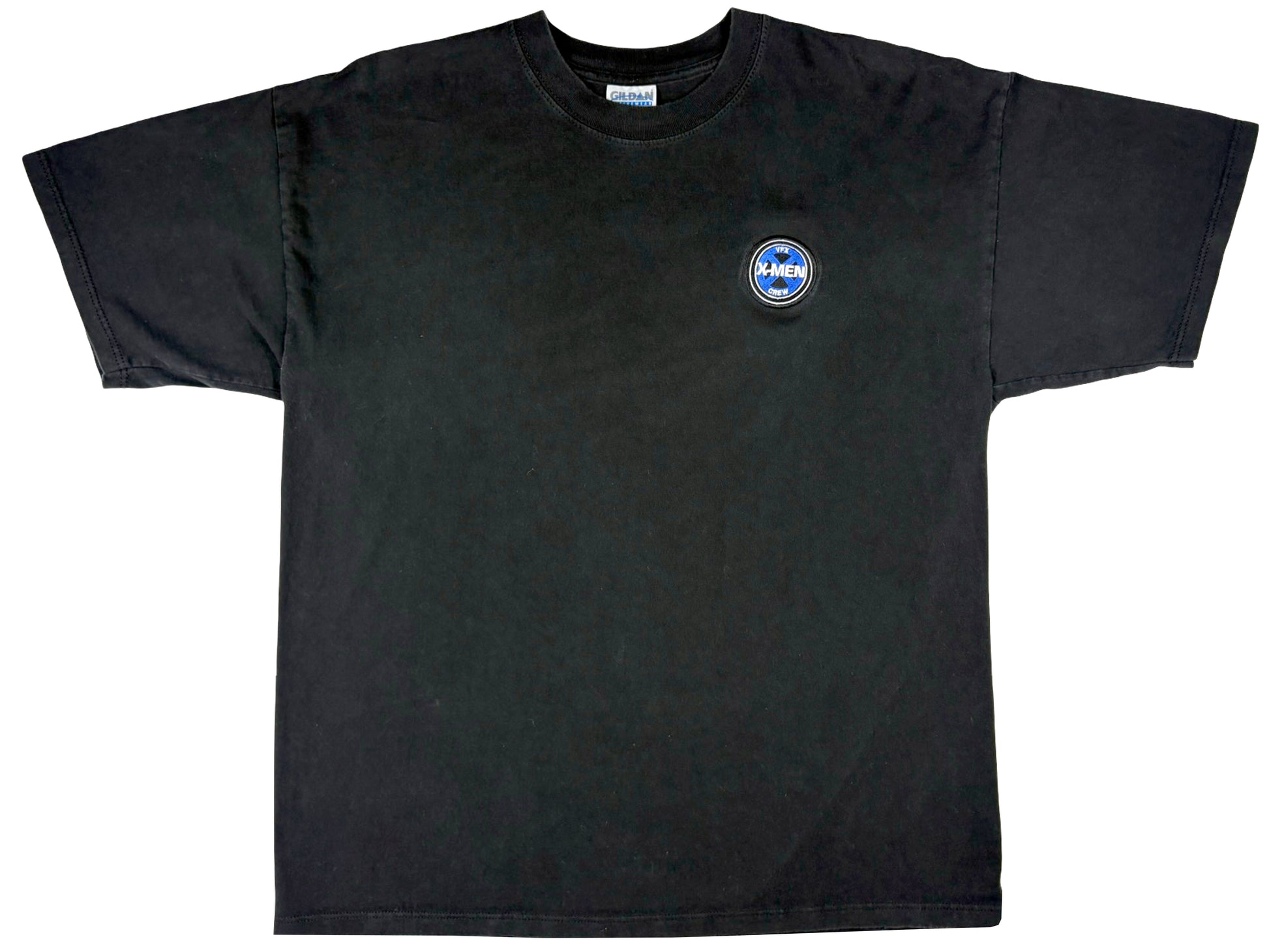 Vintage X-Men Visual FX Crew Embroidered Black T-Shirt Movie Marvel y2k 