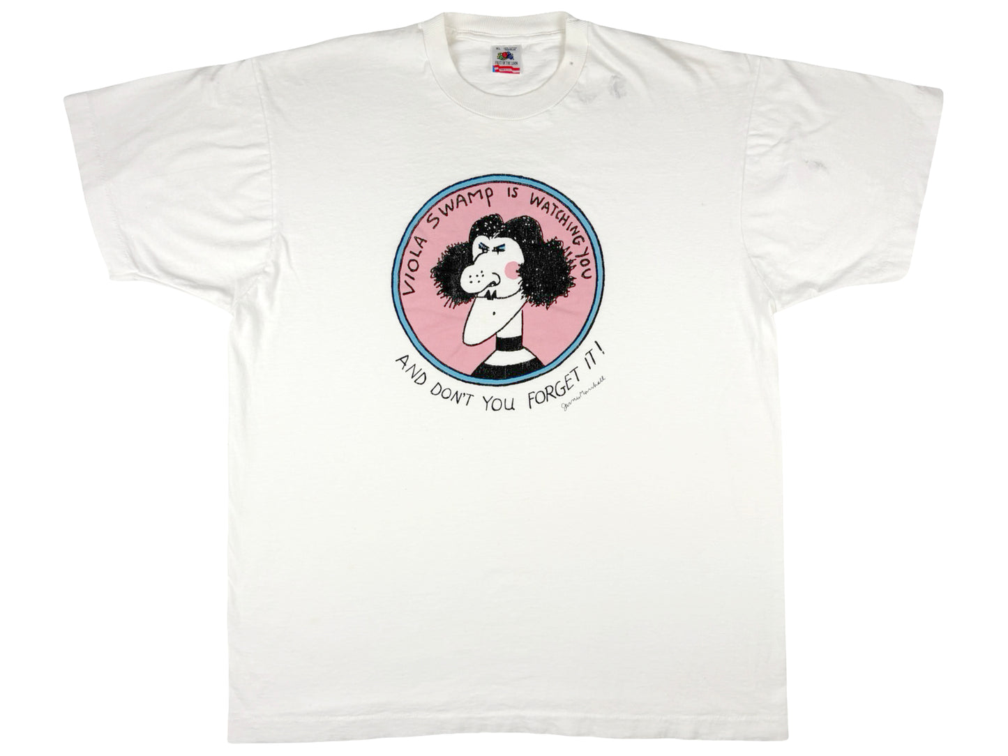 Vintage Viola Swamp Miss Nelson Book White T-Shirt 80s 90s Kids Young Adult 