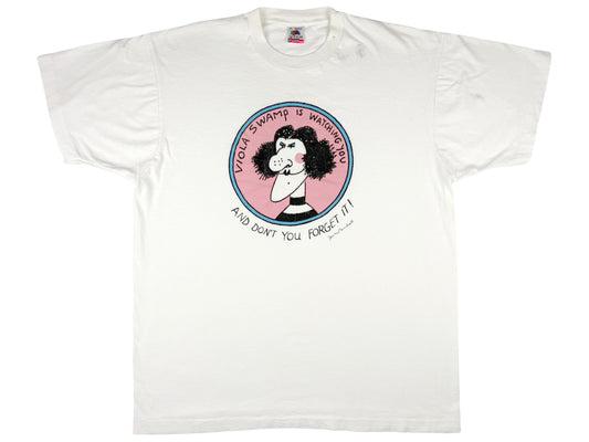 Vintage Viola Swamp Miss Nelson Book White T-Shirt 80s 90s Kids Young Adult 
