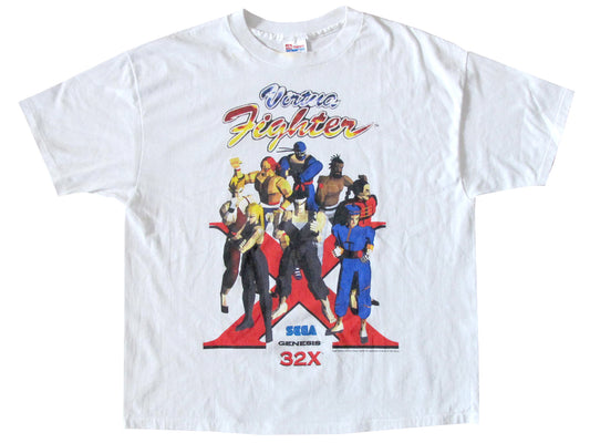 Vintage Virtua Fighter X Video Game White T-Shirt 90s y2k arcade neo geo sega VG