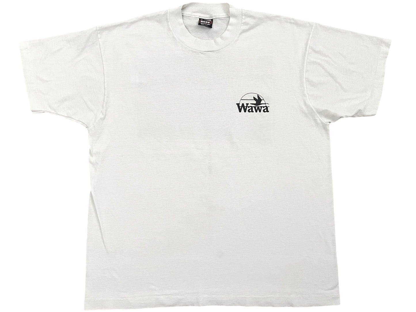 Vintage Wawa Dairy Farms White T-Shirt Philly New Jersey Chain Store