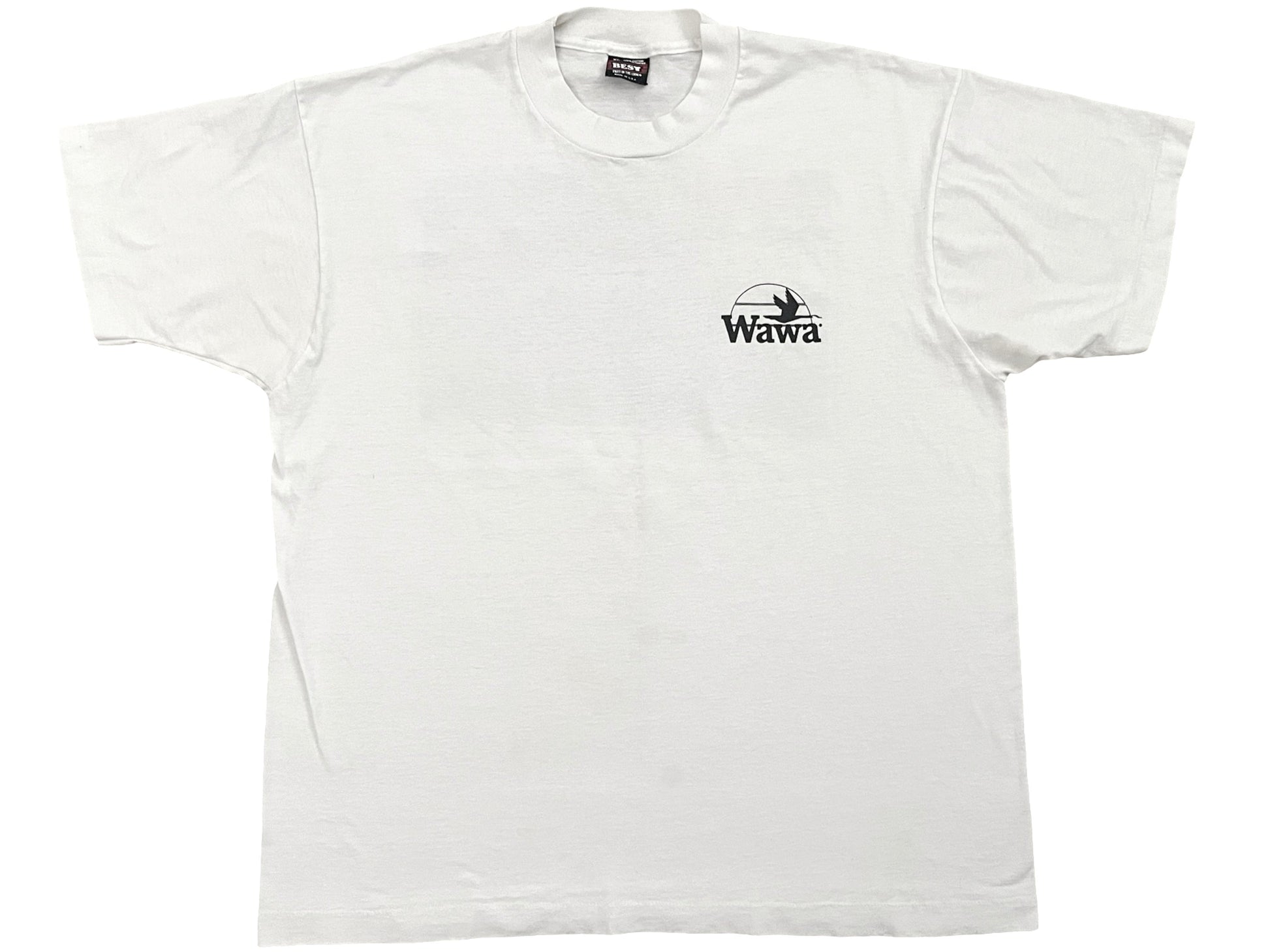 Vintage Wawa Dairy Farms White T-Shirt Philly New Jersey Chain Store
