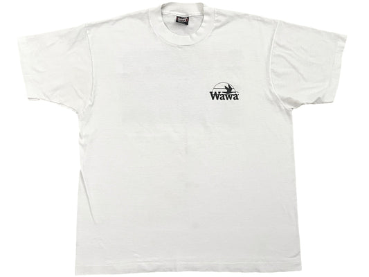 Vintage Wawa Dairy Farms White T-Shirt Philly New Jersey Chain Store