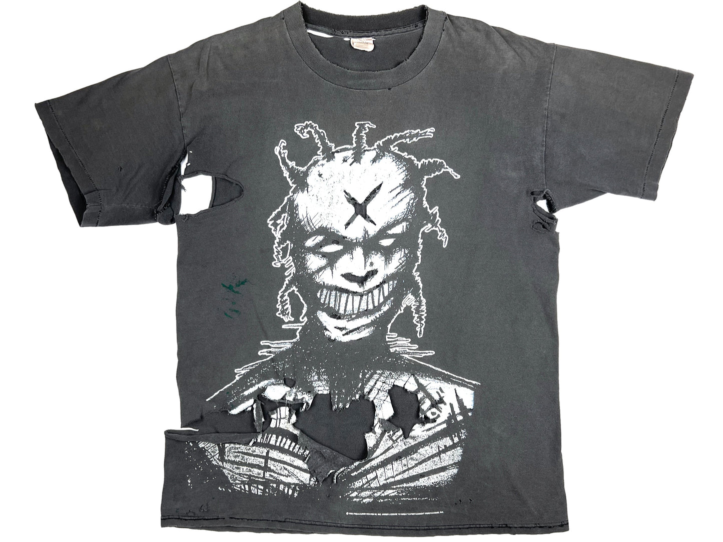 Vintage White Zombie 'Freakazoid' Thrashed Black T-Shirt 90s Heavy Metal Rob Zombie Album