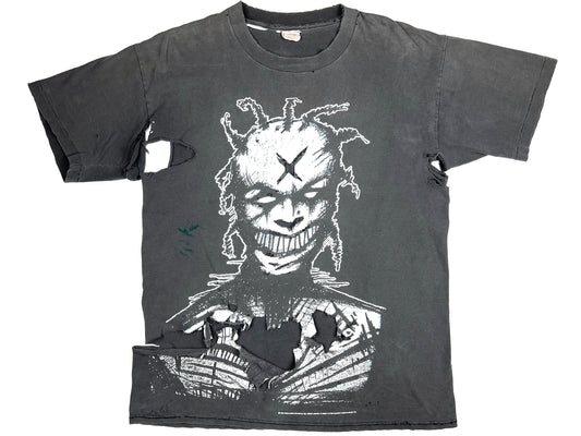 Vintage White Zombie 'Freakazoid' Thrashed Black T-Shirt 90s Heavy Metal Rob Zombie Album