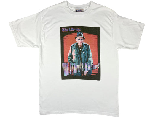 Vintage William S. Burroughs 'Will He Have 3-D In Time?'  White T-Shirt 90s Author Book Writer 
