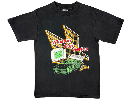 Vintage Winston Cup Series Internet Black T-Shirt 80s 90s Compute graphic Nascar Car Race Racing Auto