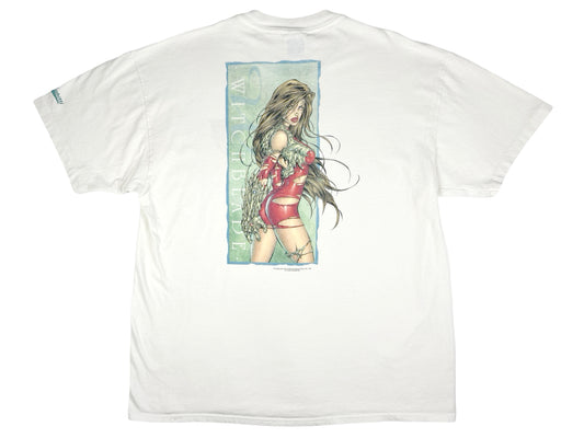 Vintage Witchblade Top Cow Comics White T-Shirt Comic Book 90s y2k Witch Blade