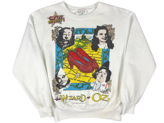 Vintage Wizard of Oz Movie Sweatshirt 80s Red Ruby Slippers