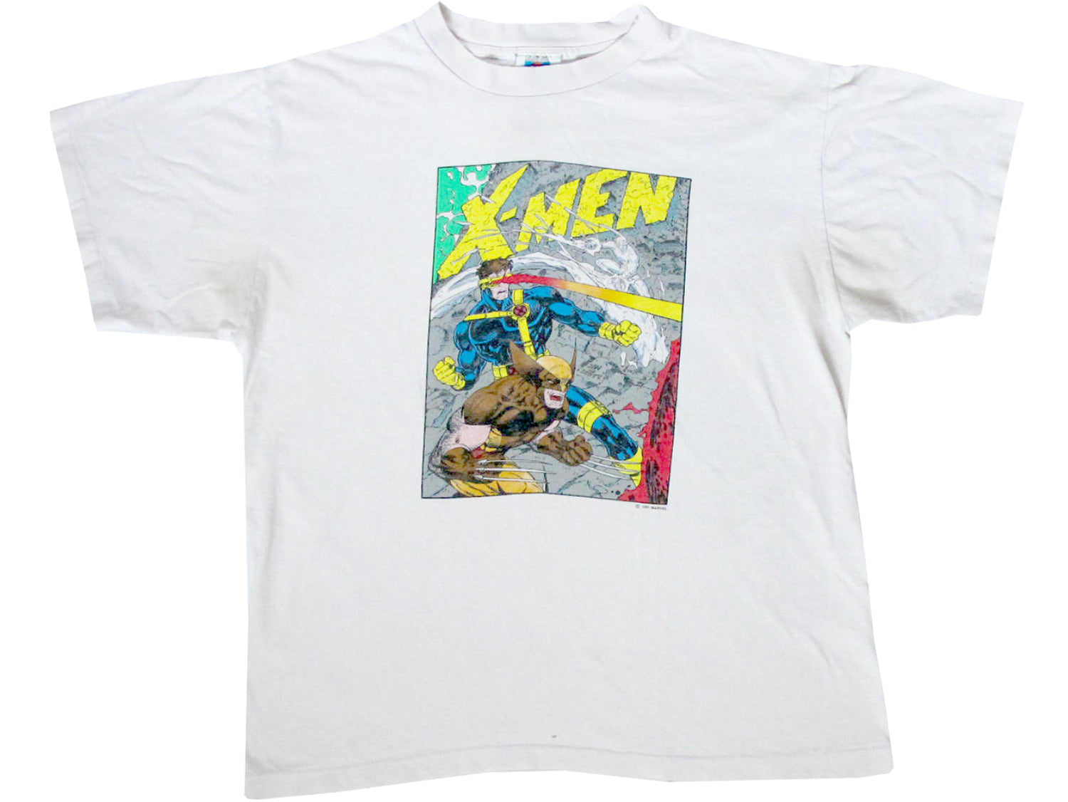 Vintage X-Men Marvel Comics White T-Shirt 80s 90s Comic Book 