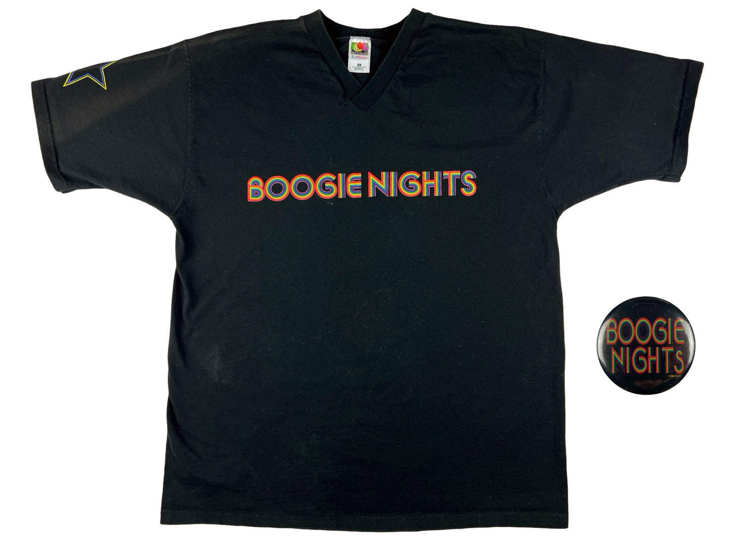 Vintage Boogie Nights Movie T-Shirt & Pin Paul Thomas Anderson