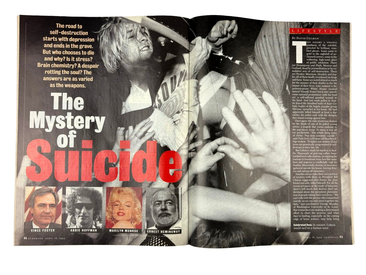 Kurt Cobain Newsweek Magazine April 1994