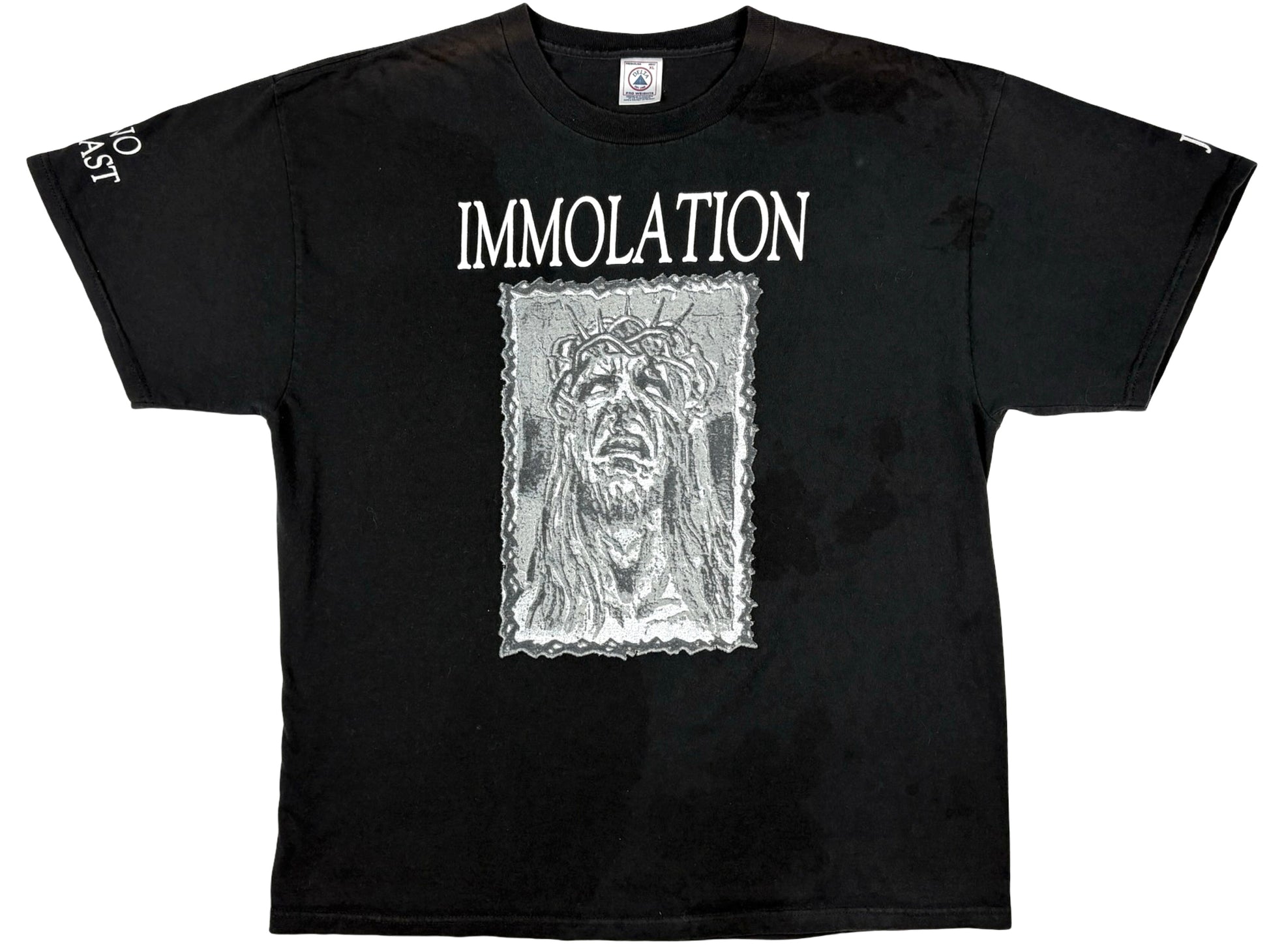 Vintage Immolation 'Can You Hear Us Jesus' T-Shirt